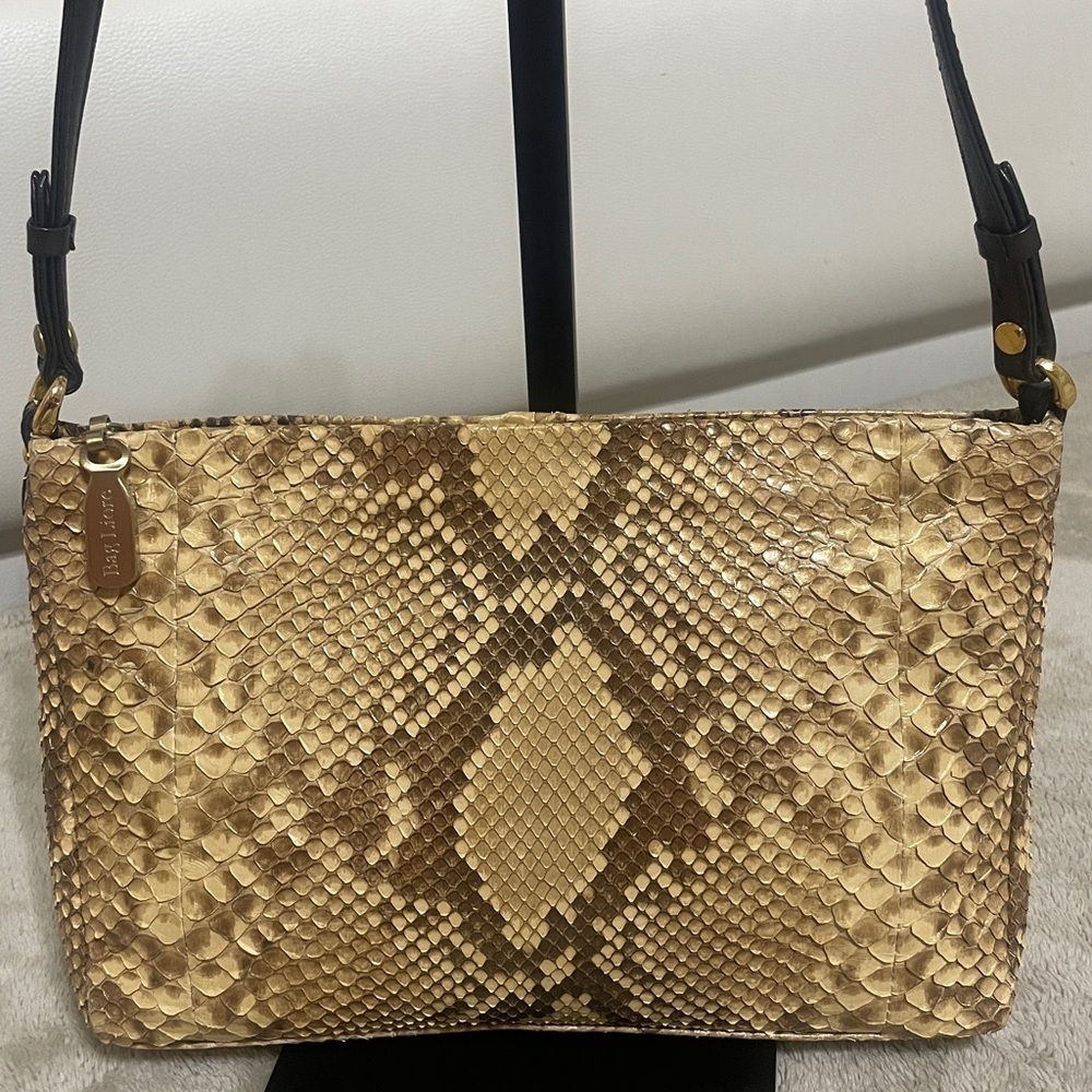 Bagliore Snakeskin Pattern Shoulder Bag - Picture 2 of 13